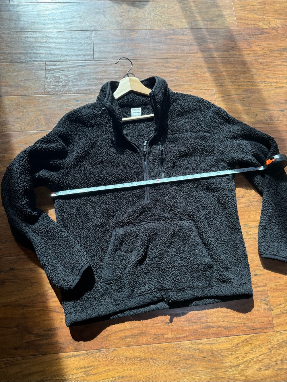 Pink Black Sherpa Half-Zip Pullover Sweater